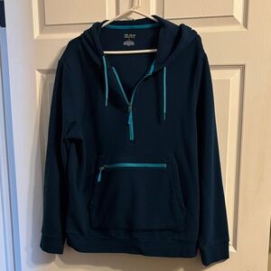 True Grit Navy Zip-Up Sweater